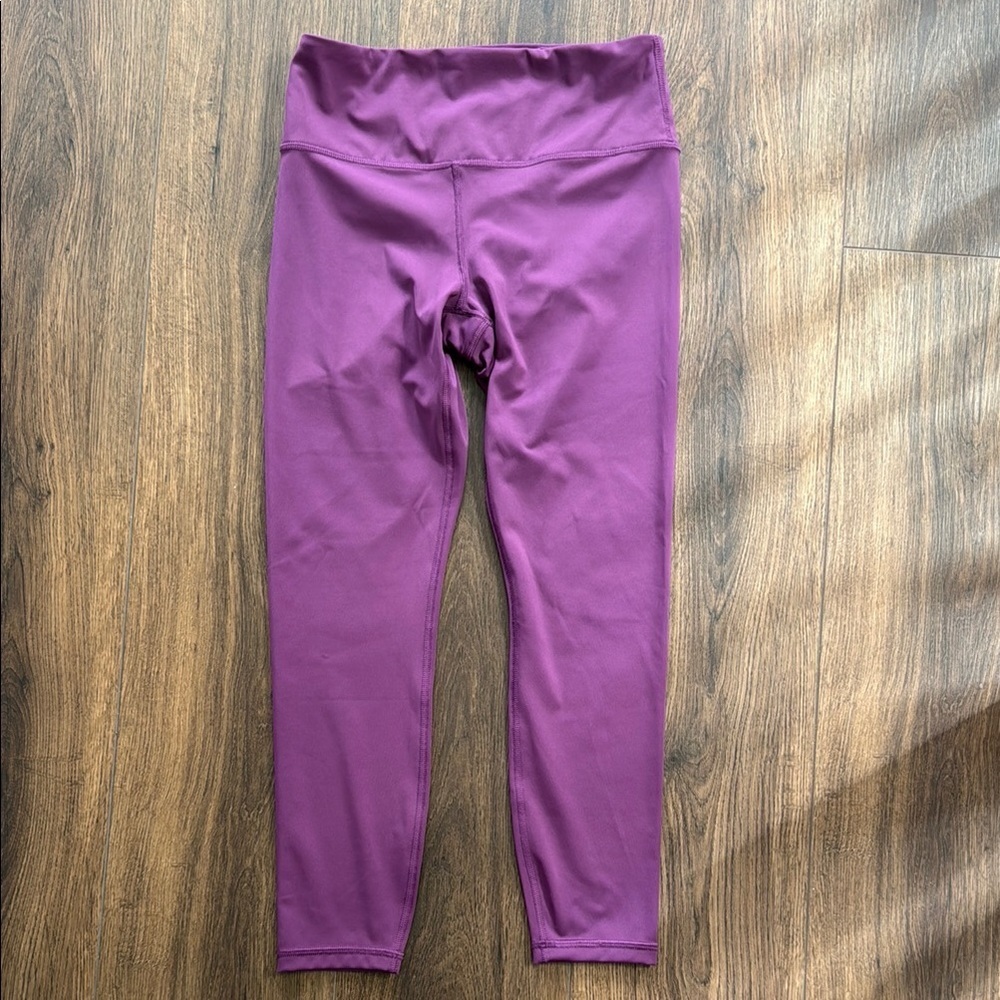 ATHLETA 7/8 Length Elation Leggings Tights Purple Eggplant Athleisure